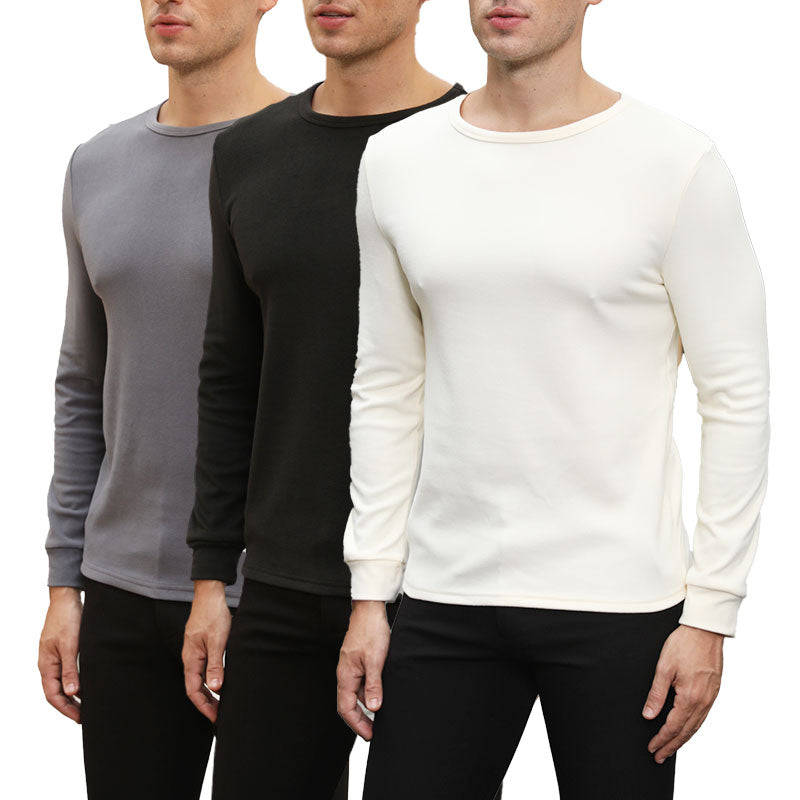 Alimens&Gentle Men's Casual Comfort Warm Long Sleeve Shirt