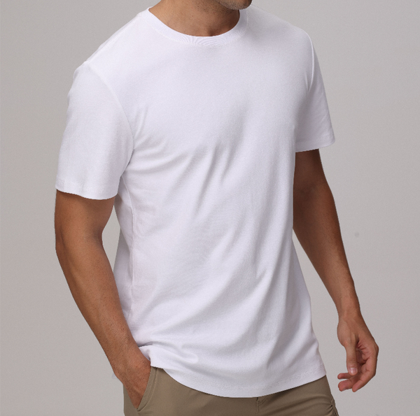 Alimens&Gentle Men's 100% Cotton Heavyweight Short-Sleeve T-Shirts