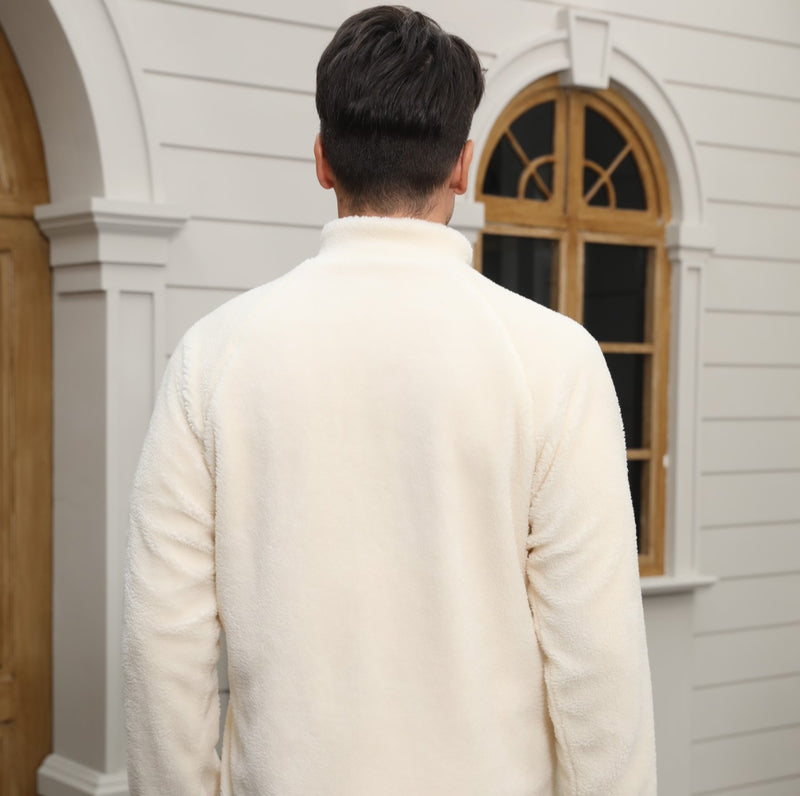 Alimens&Gentle Men's Cozy Warm Fleece Coats