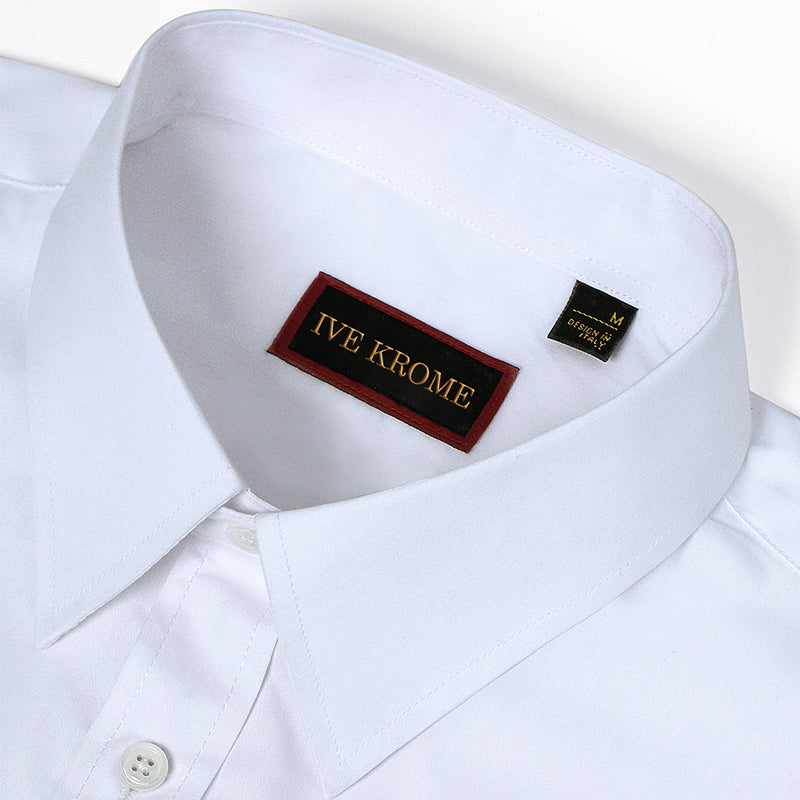 IVE KROME solid stretch dress shirt for men