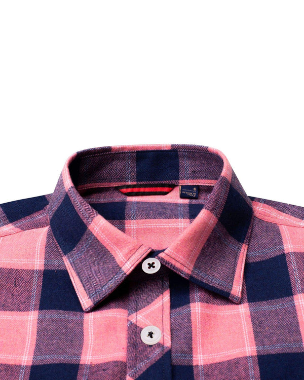 Men's Button Down Regular Fit Long Sleeve Plaid Flannel Casual Shirts