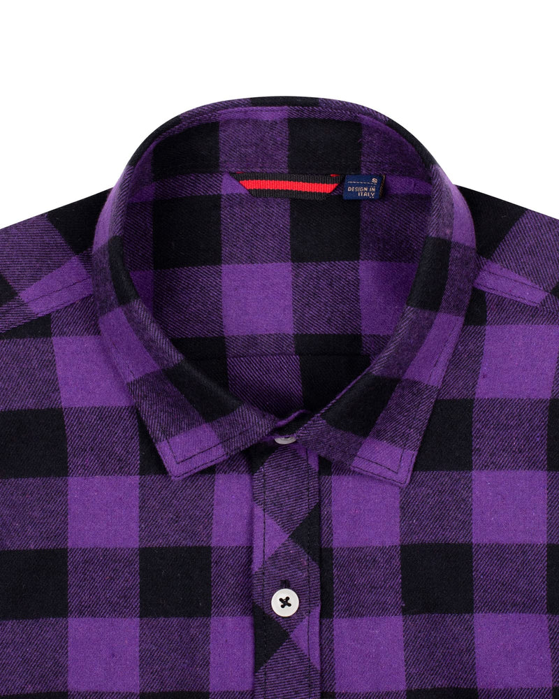 Men's Button Down Regular Fit Long Sleeve Plaid Flannel Casual Shirts