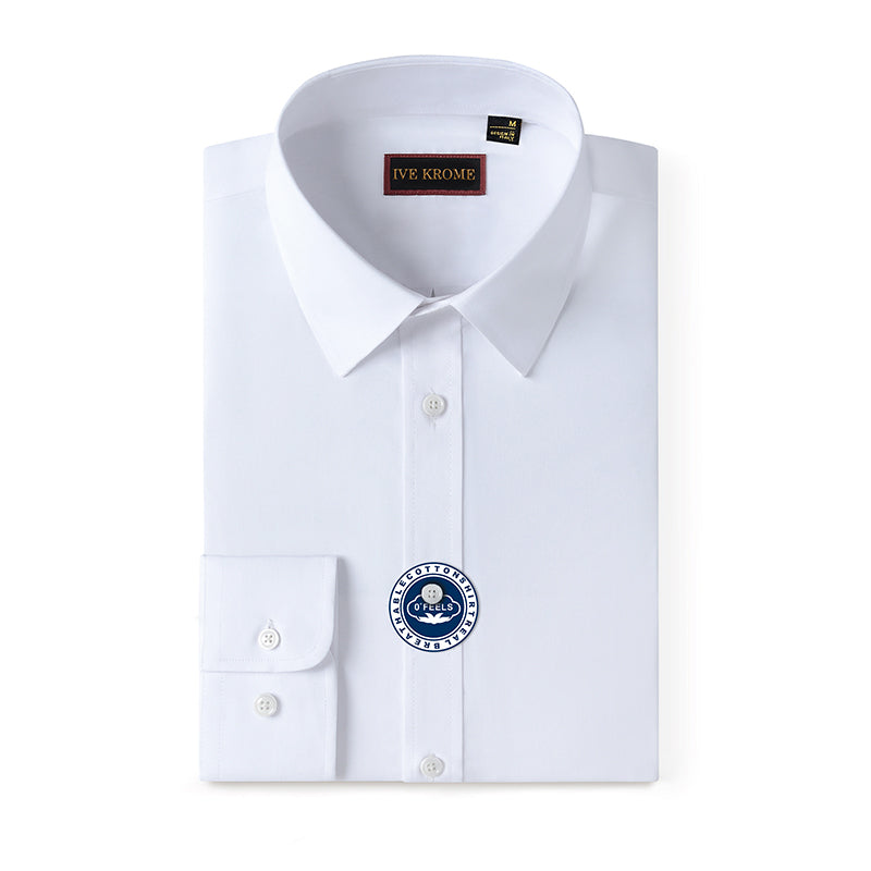 IVE KROME solid stretch dress shirt for men