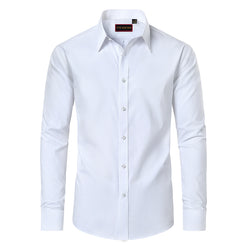 IVE KROME solid stretch dress shirt for men