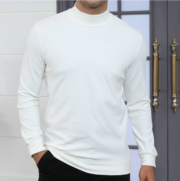 Alimens&Gentle Unisex Cozy Soft Warm Long-Sleeve Thermal Sweatshirt