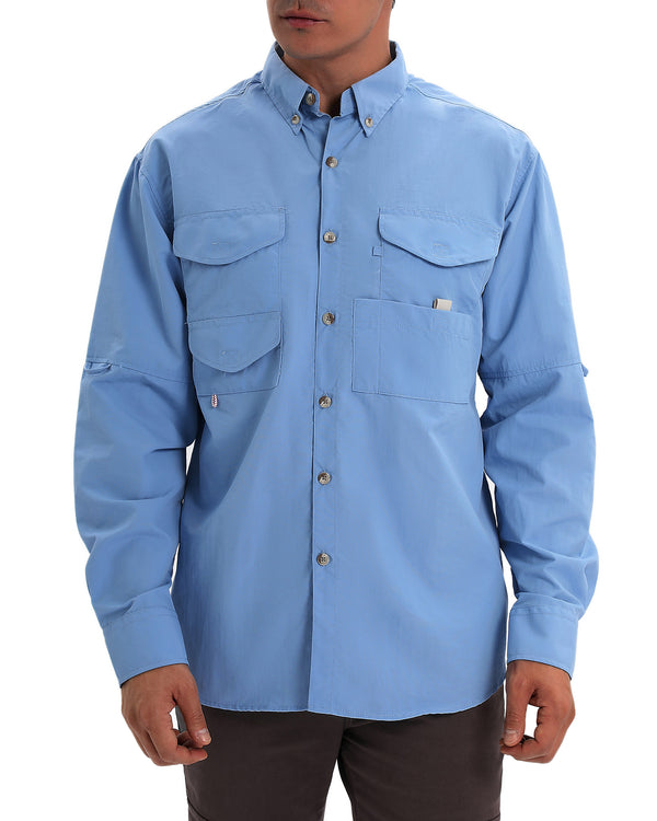 Roll Up Sun Protection Breathable Long Sleeve Work Shirt